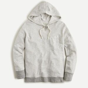 J crew vintage cotton terry relaxed hoodie two tone